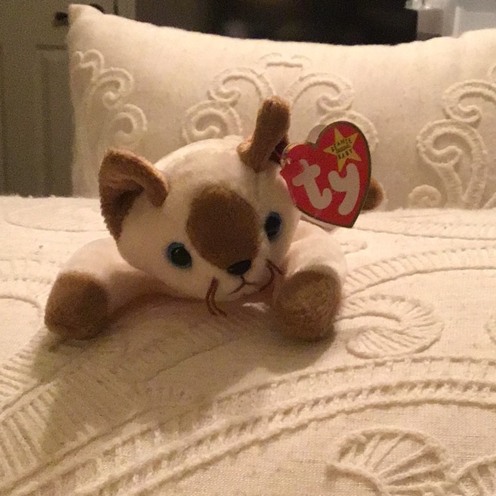 Ty beanie baby snip 1996 siamese cat clean with tags